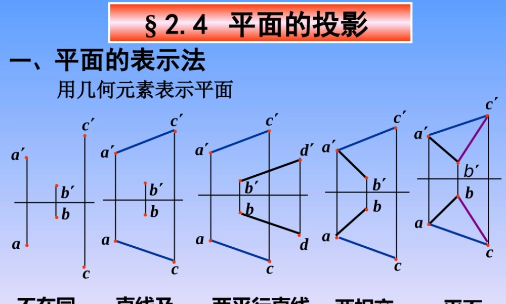 3-平面的投影 (3).ppt