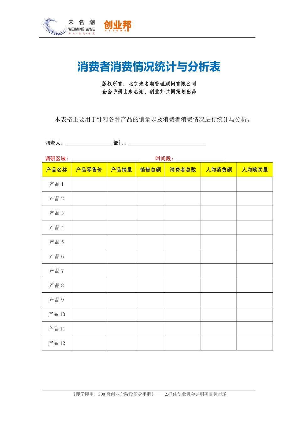19.消费者消费情况统计与分析表.pdf_第1页