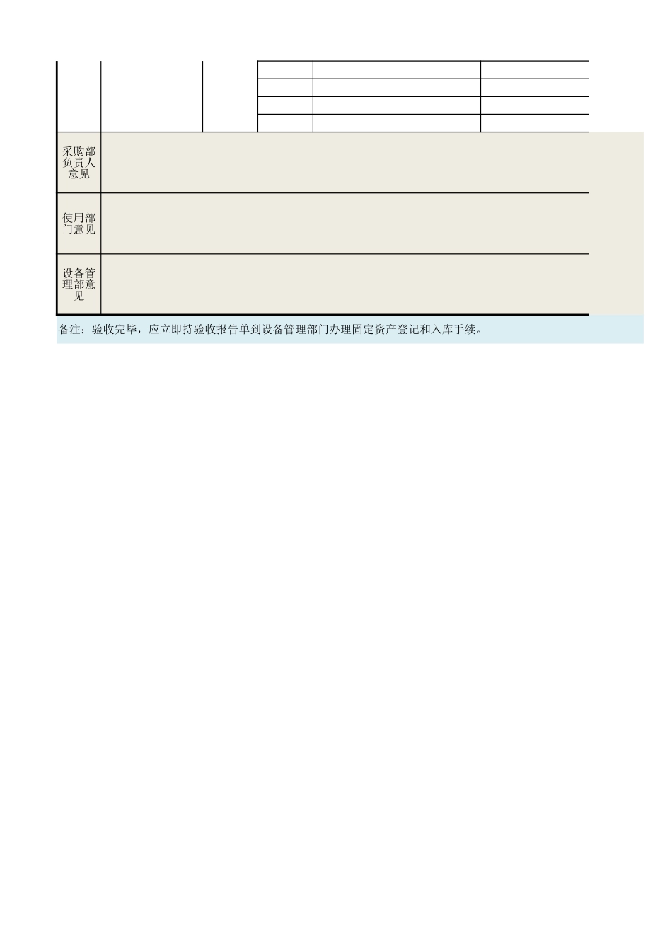 19设备采购验收报告单.xlsx_第2页