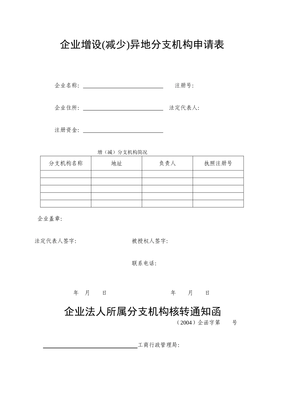 企业申请变更登记委托书.doc_第2页