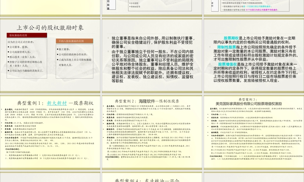 上市公司股权激励 (2).ppt
