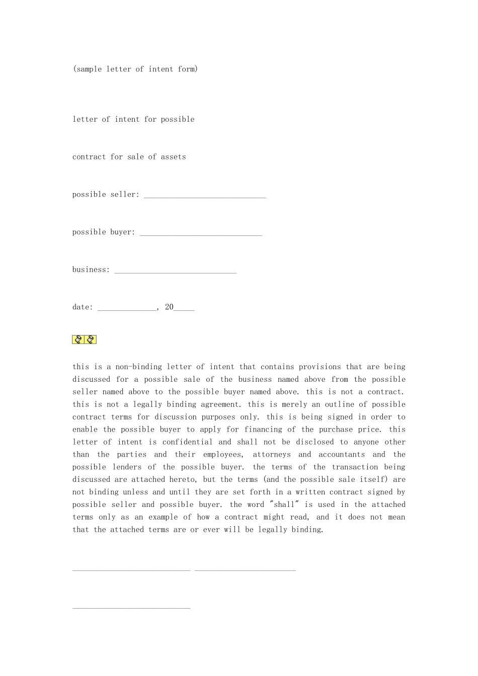 中英文合同意向书.doc_第1页