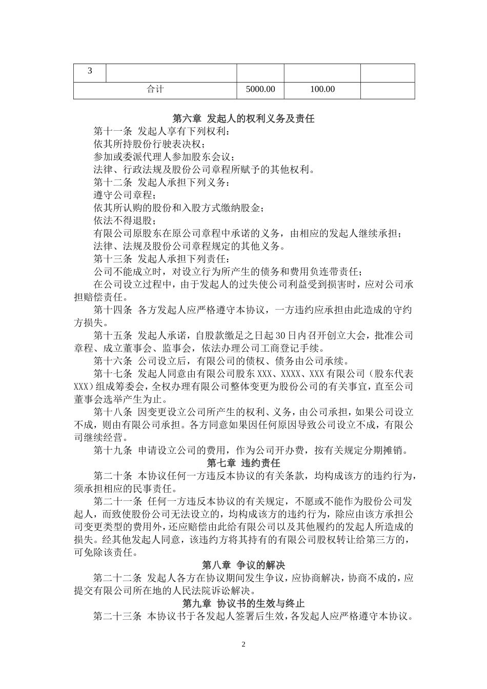 设立股份有限公司发起人协议书 (2).doc_第2页