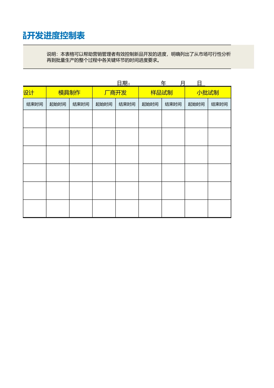 4新产品开发进度控制表.xlsx_第2页