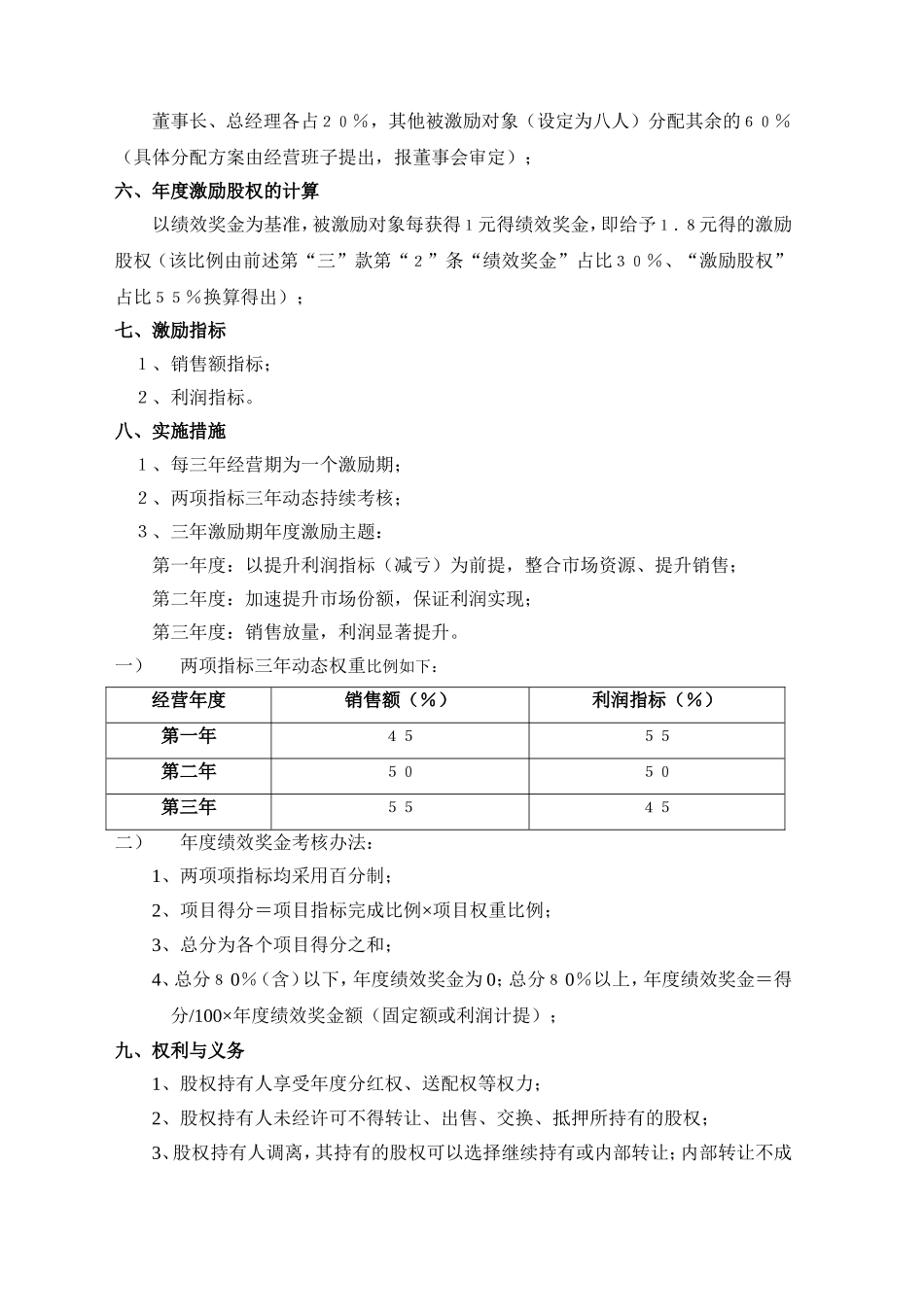 XX药业股份公司股权激励方案.doc_第2页