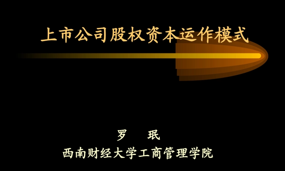 上市公司股权资本运作模式 (2).ppt