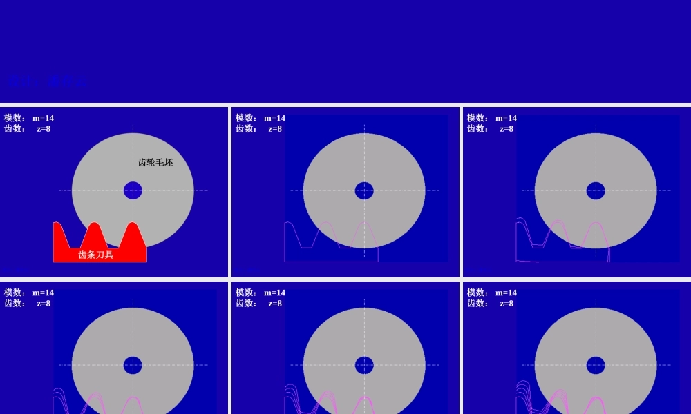 haha齿轮加工根切过程.ppt