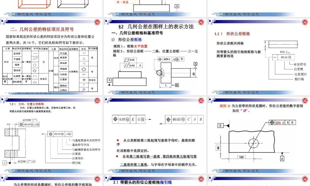 几何量公差与检测_第4章 形状和位置公差与检测 .ppt