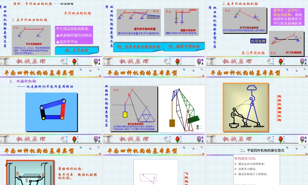 平面连杆机构.PPT