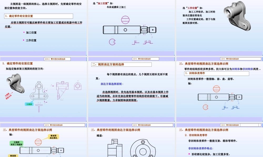 4项目六减速器箱体零件图4个任务 .ppt
