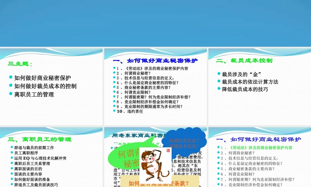 如何控制裁员成本与做好员工辞退管理.ppt