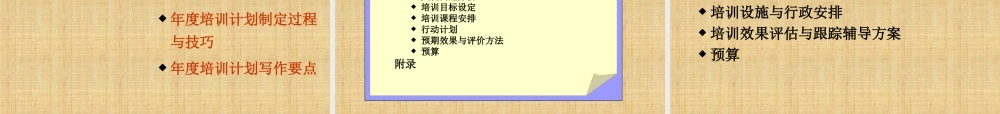 如何设计年度培训计划与预算方桉 (2).ppt