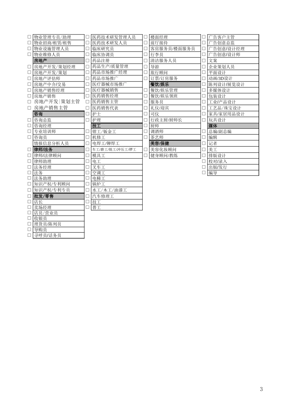 所有行业职位列表.xls_第3页