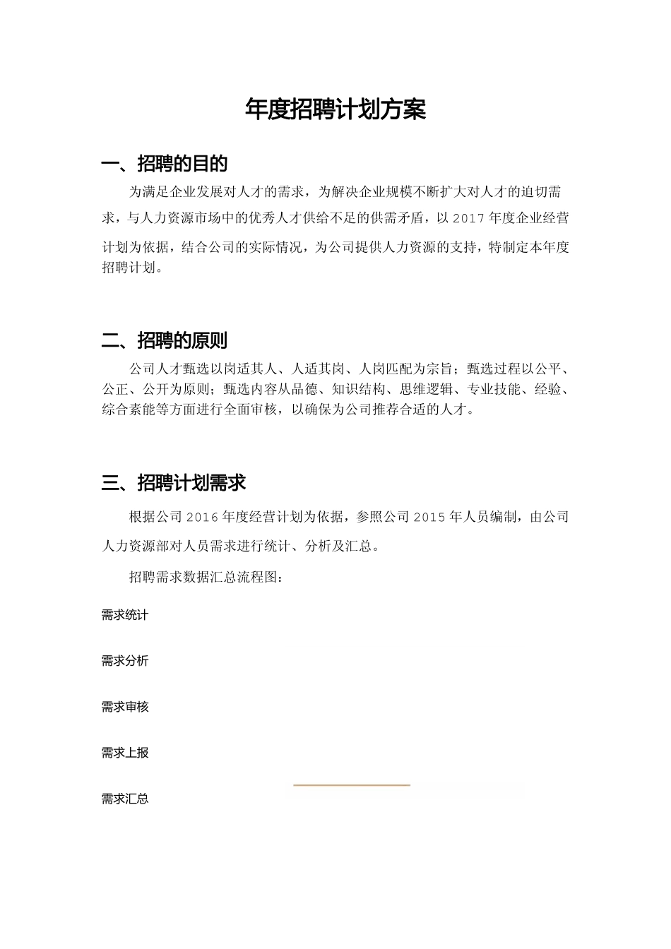 年度招聘计划方案.pdf_第1页