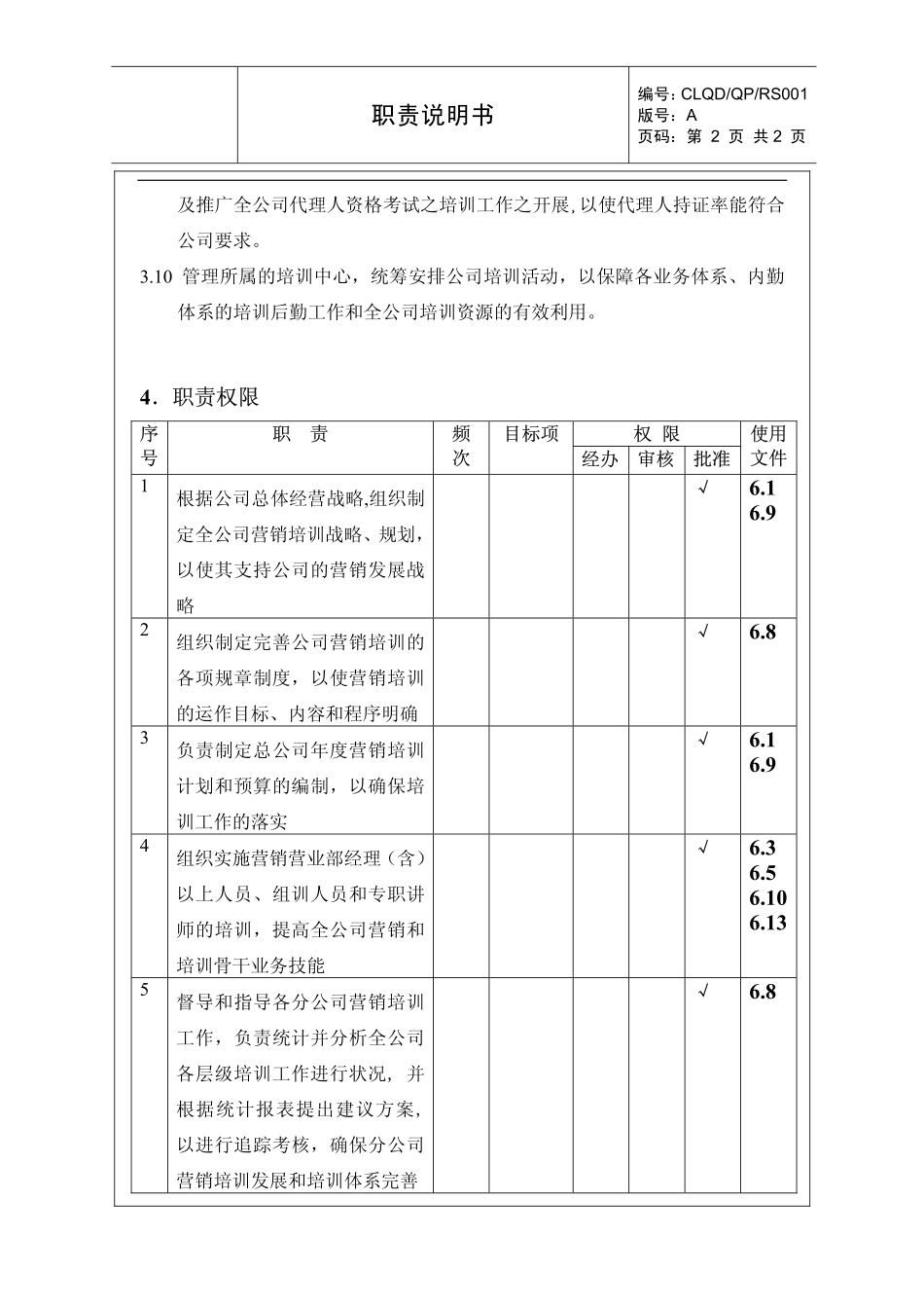 保险公司培训经理的职责 (2).pdf_第2页