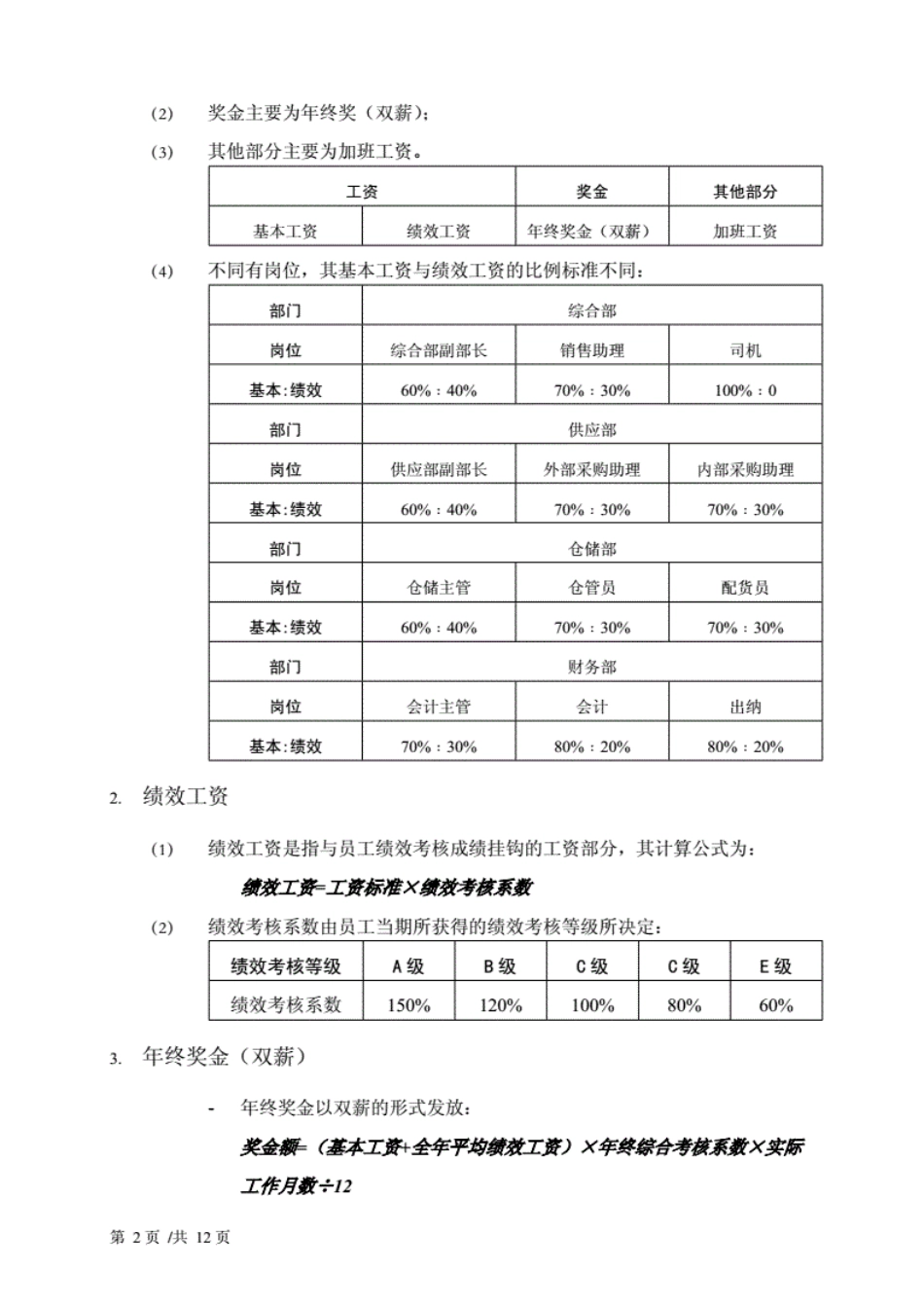 某外贸公司薪酬福利管理制度.pdf_第2页