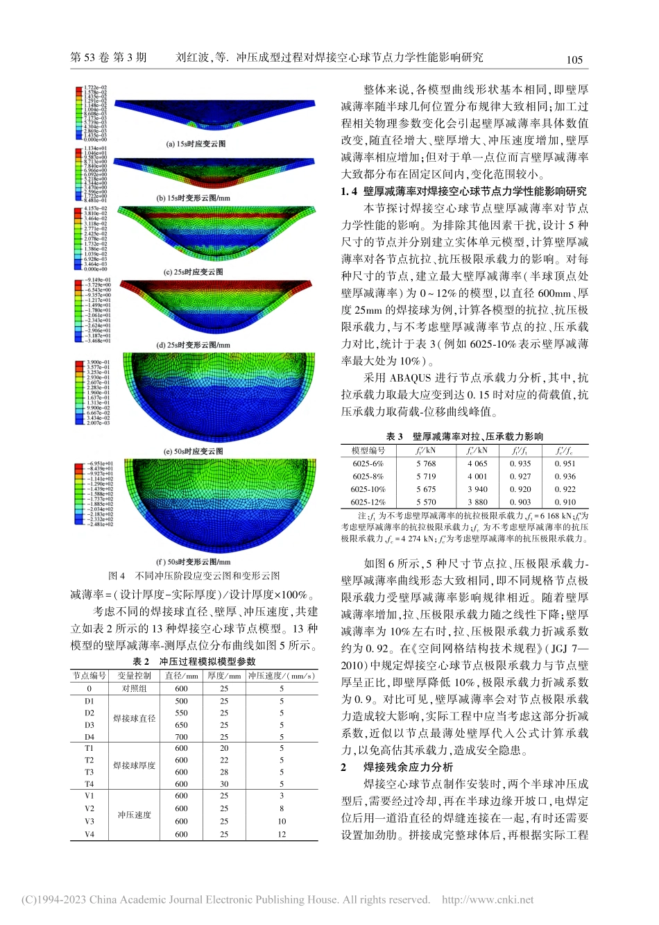 冲压成型过程对焊接空心球节点力学性能影响研究_刘红波.pdf_第3页