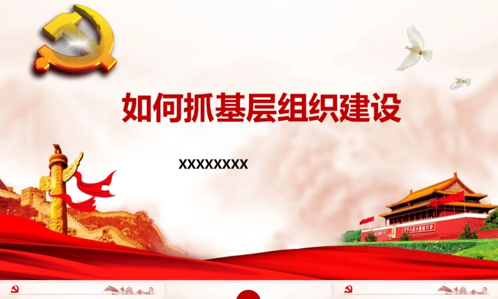 党务专题党课PPT：如何抓基层党建.pptx