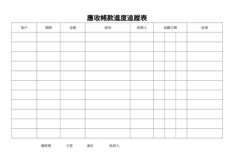 應收帳款進度追蹤表.doc_第1页