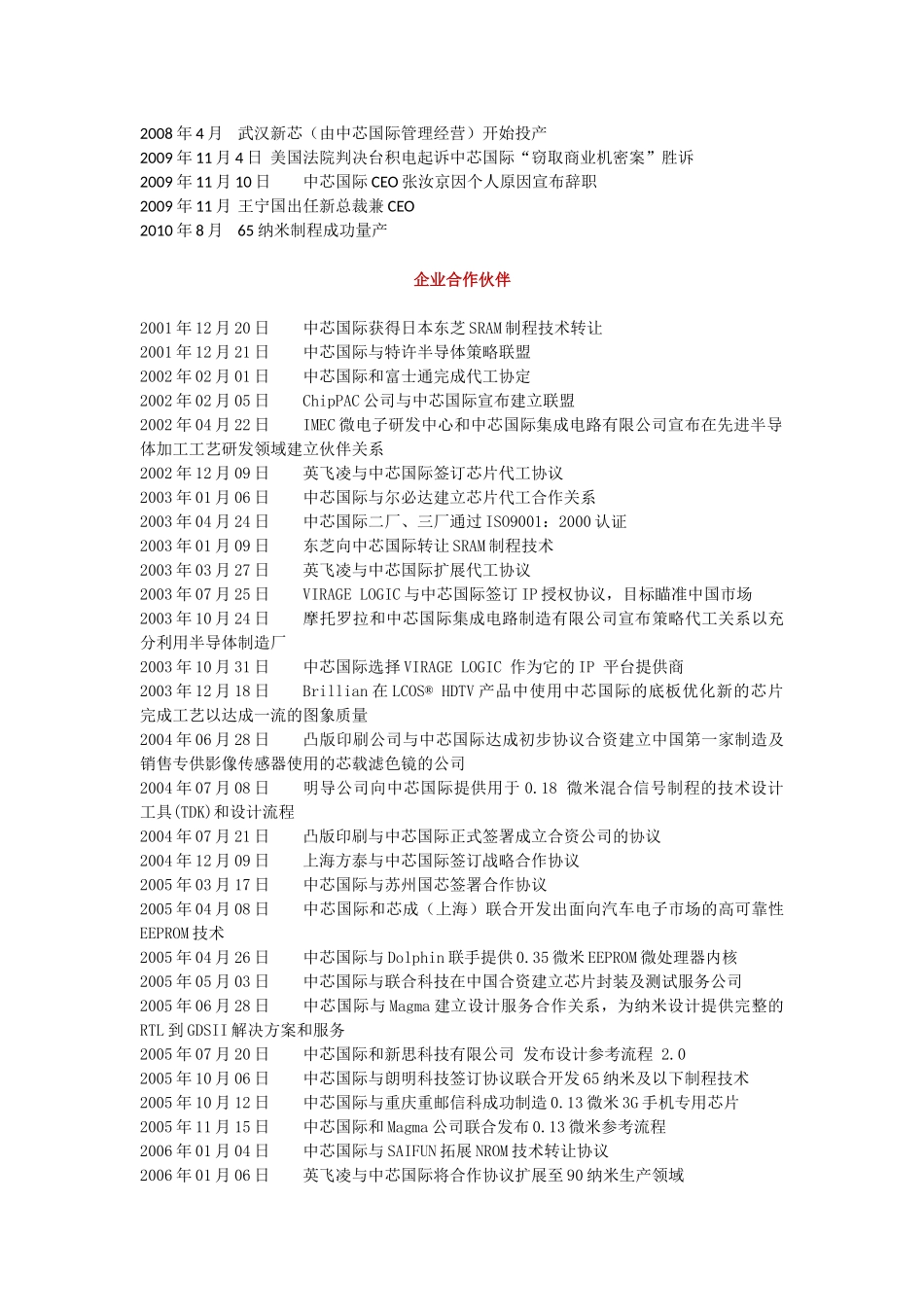 中芯国际集成电路制造有限公司市场分析.docx_第2页