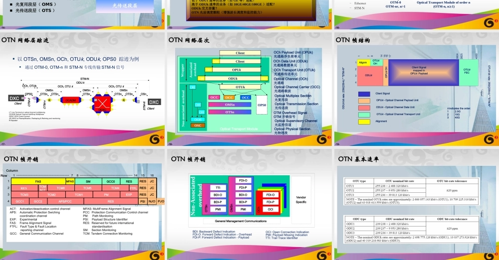 光传送网(OTN)原理介绍.ppt