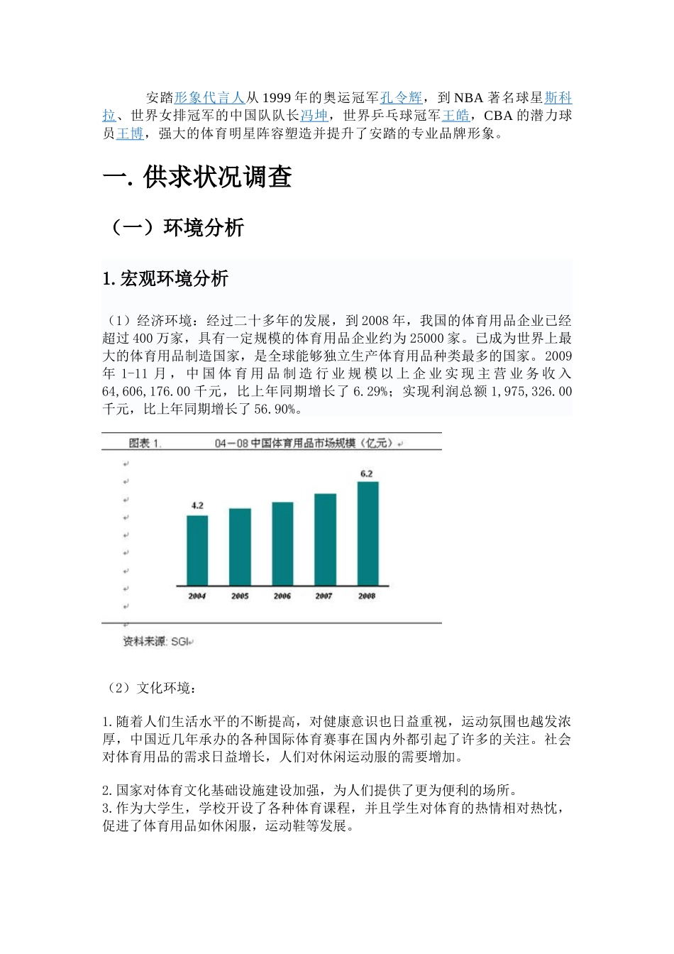 安踏市场调研报告.docx_第2页