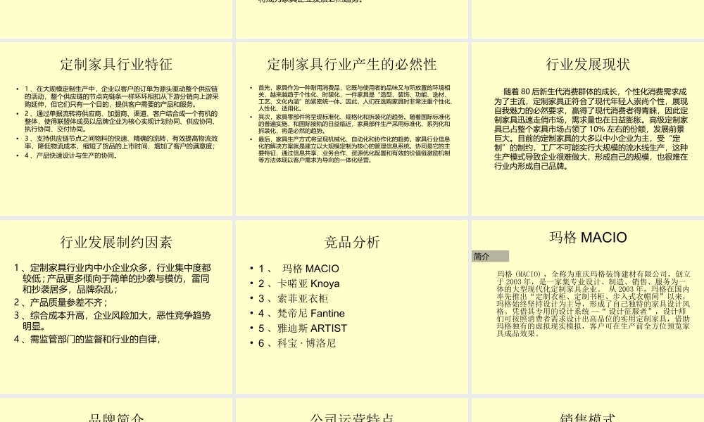 家具行业分析和竞品分析.ppt