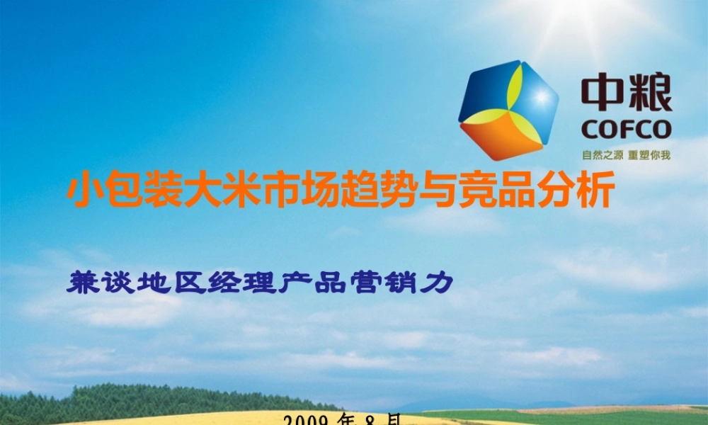 小包装大米市场趋势及竞品分析.pptx