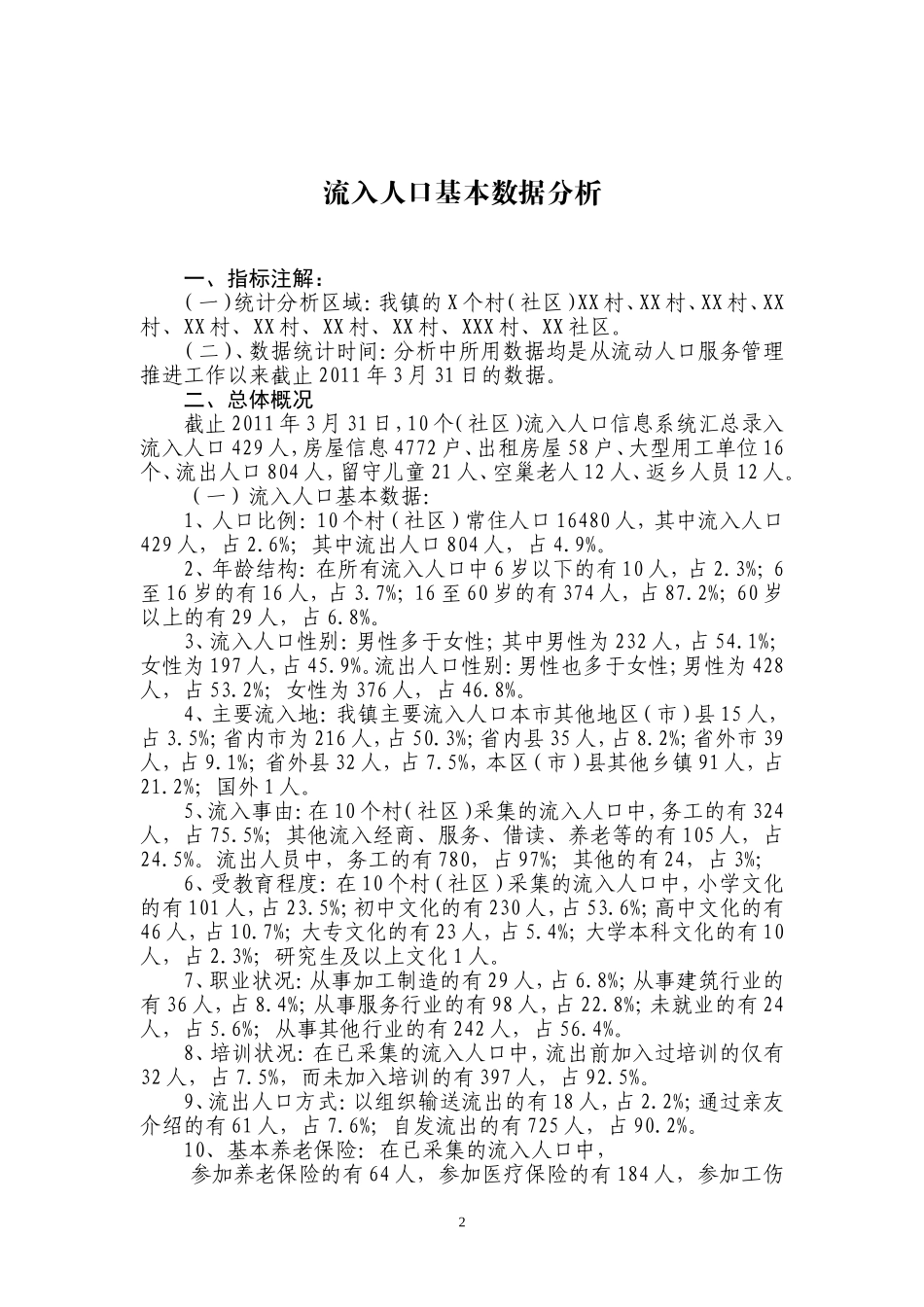 流动人口分析报告研判报告.doc_第2页
