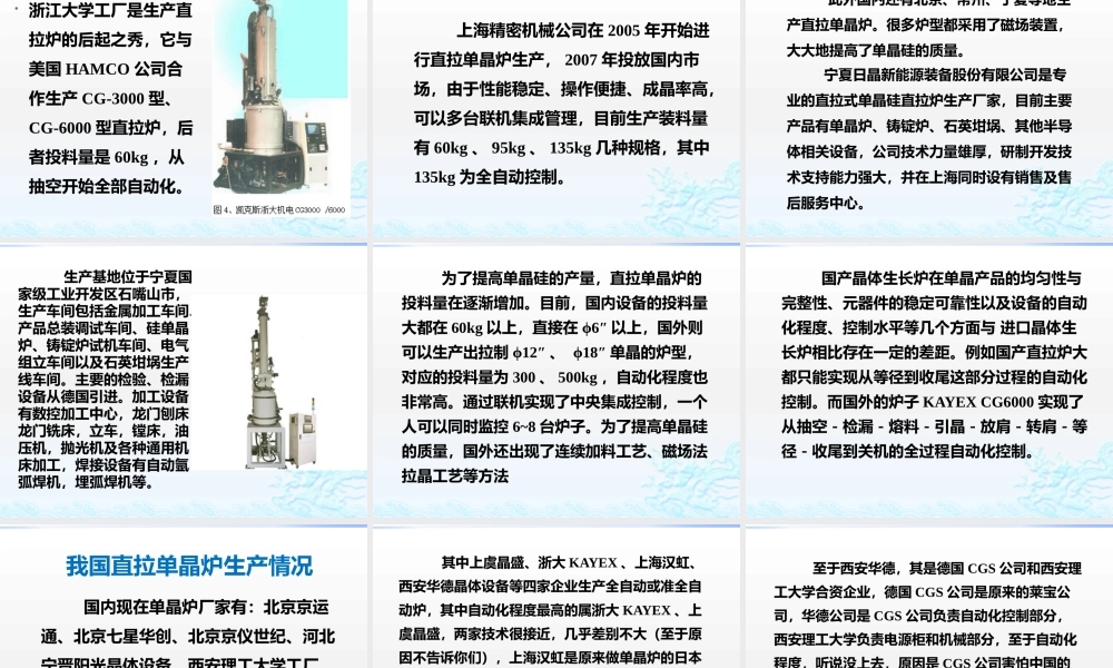 直拉单晶炉设备简介、结构.pptx