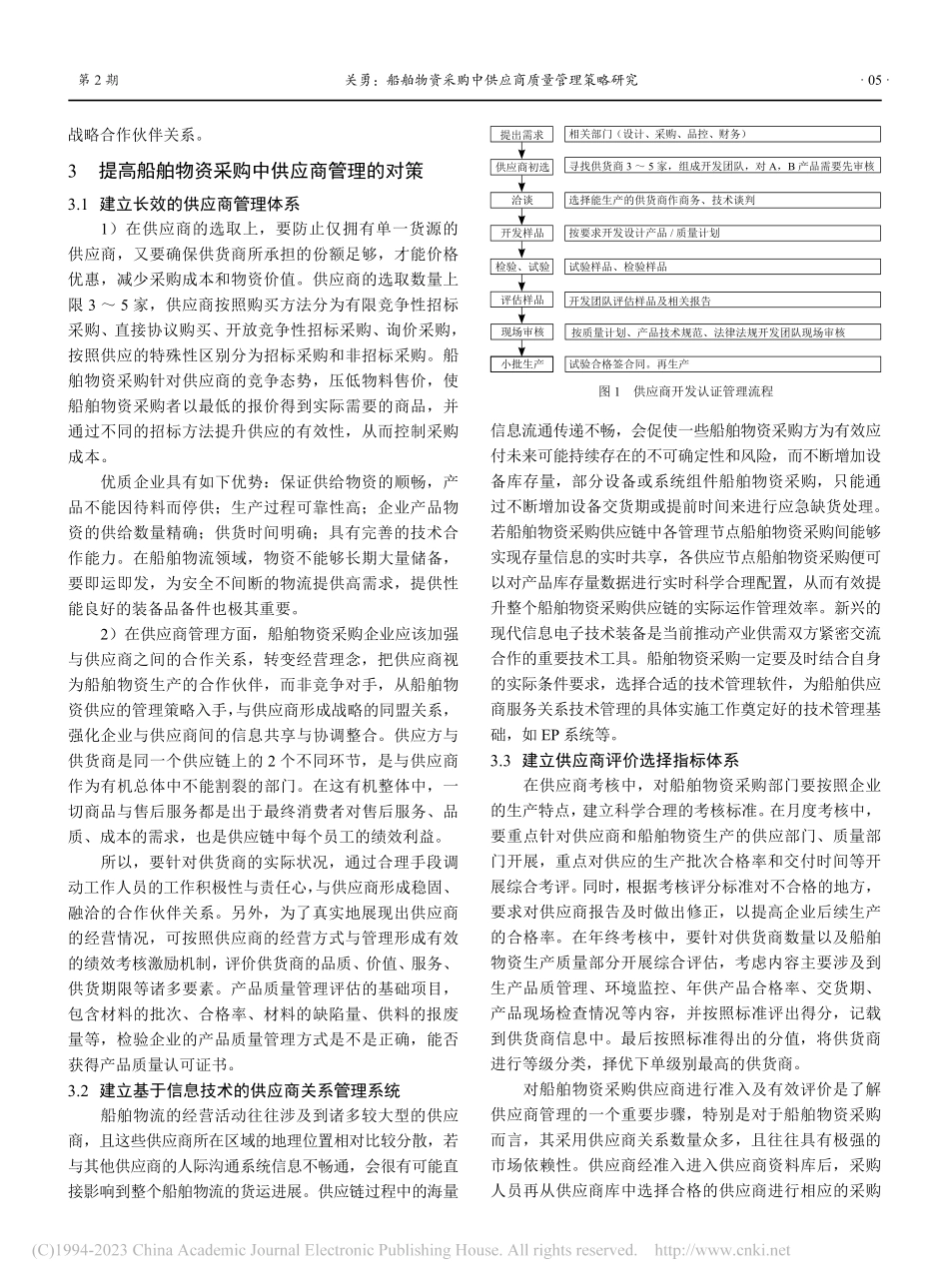 船舶物资采购中供应商质量管理策略研究_关勇.pdf_第2页