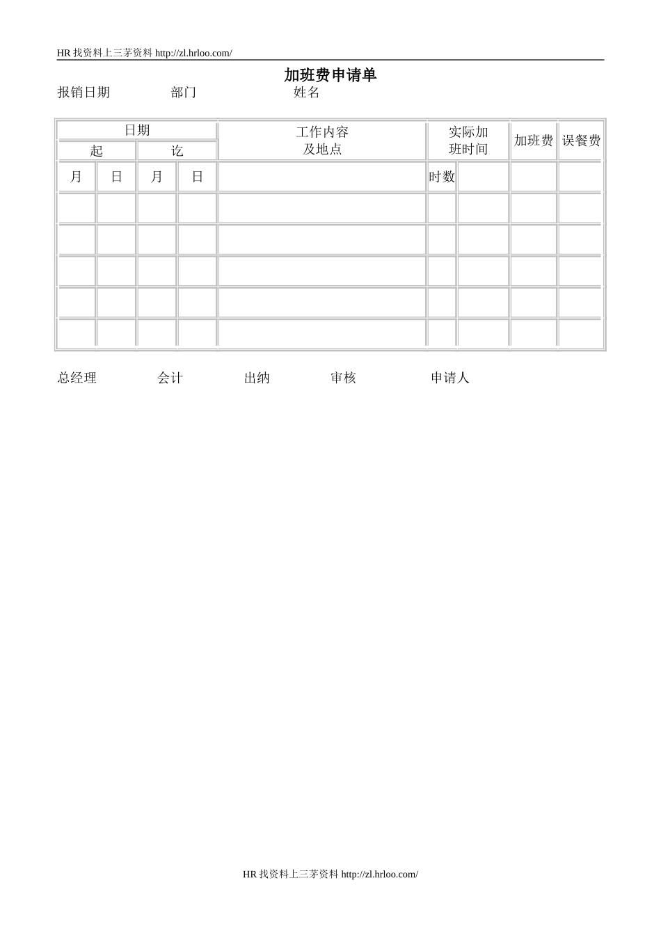 加班费申请单.doc_第1页