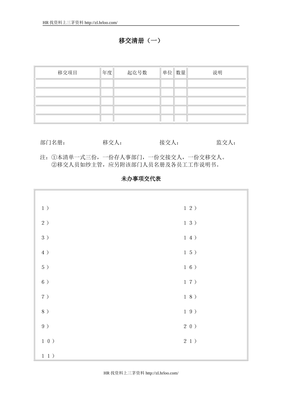 移交清册（一）.doc_第1页