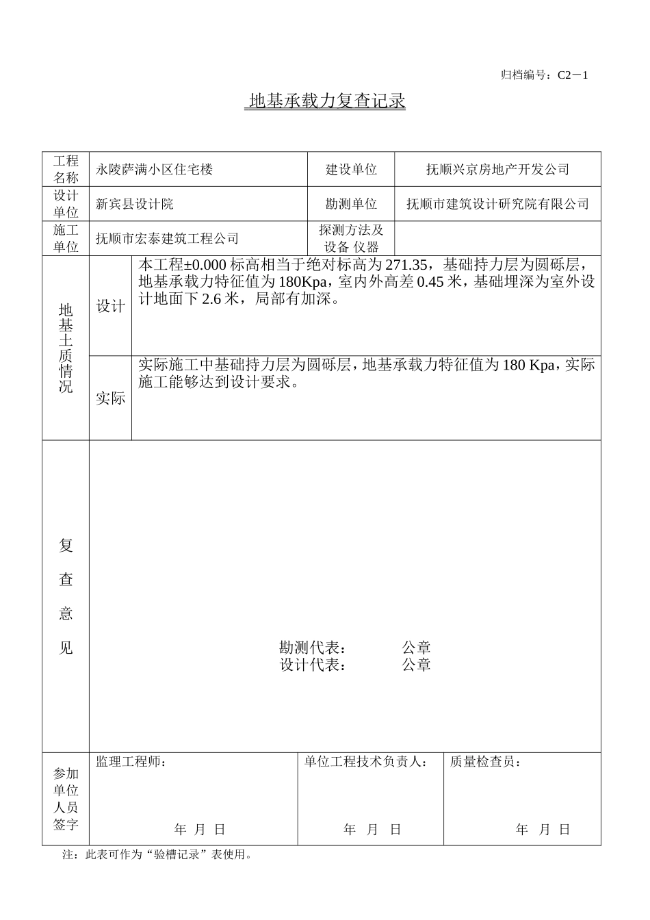 9、地基土允许承载力复查记录.doc_第1页