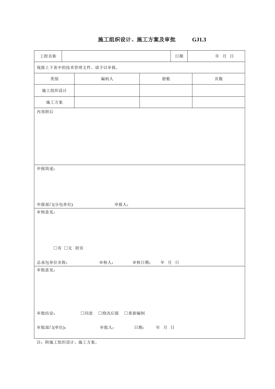 施工组织设计、施工方案及审批GJ1.doc_第1页