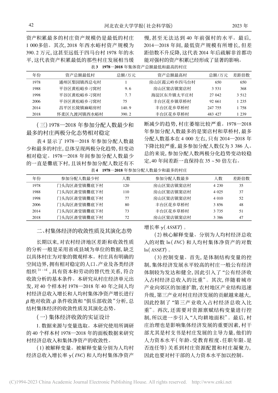 村集体经济的收敛性分析——...察(1978—2018年)_陈雪原.pdf_第3页