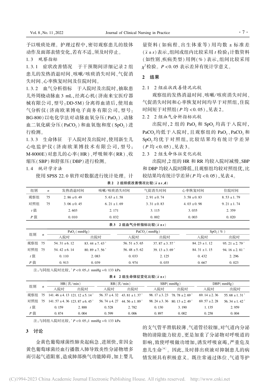 综合体位护理在金黄色葡萄球菌性肺炎患儿中的应用效果_郑景仙.pdf_第3页