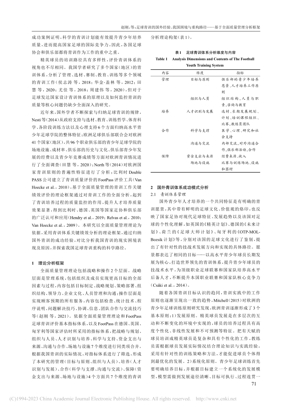 足球青训的国外经验、我国困...—基于全面质量管理分析框架_赵刚.pdf_第2页