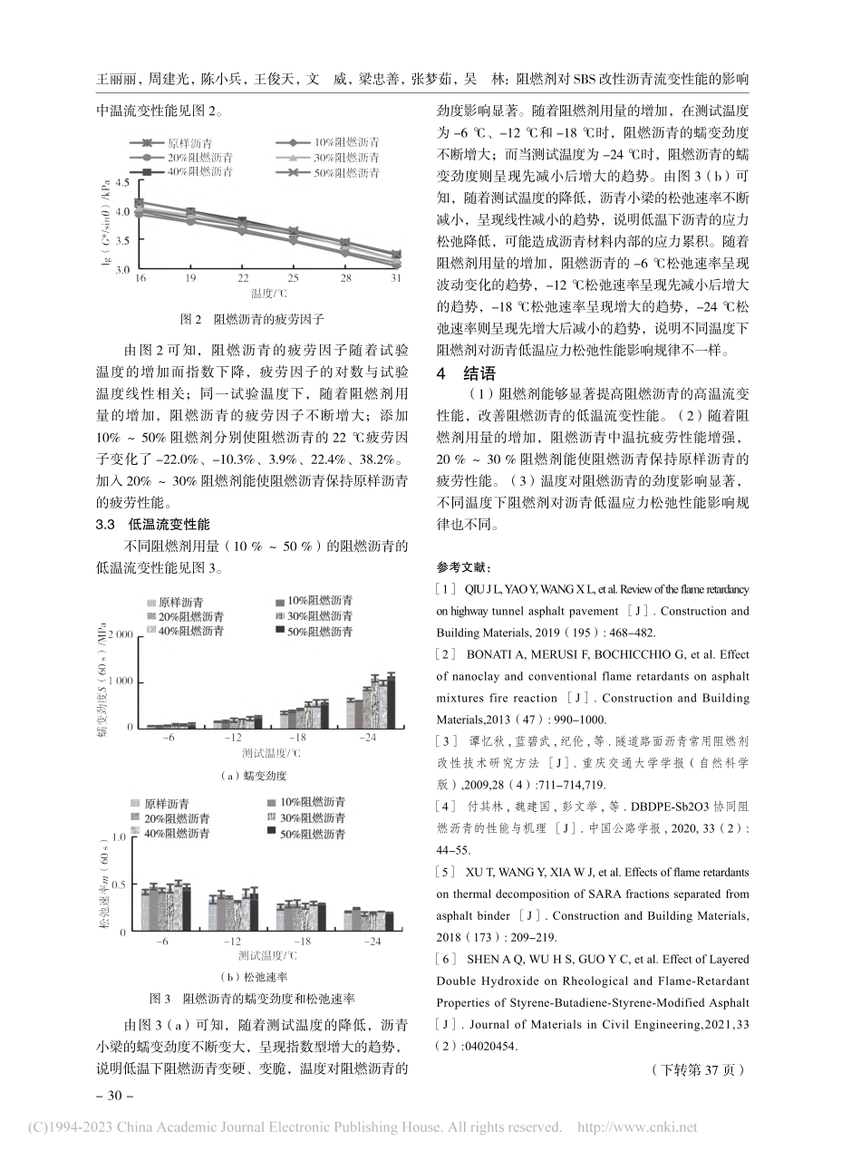 阻燃剂对SBS改性沥青流变性能的影响_王丽丽.pdf_第3页