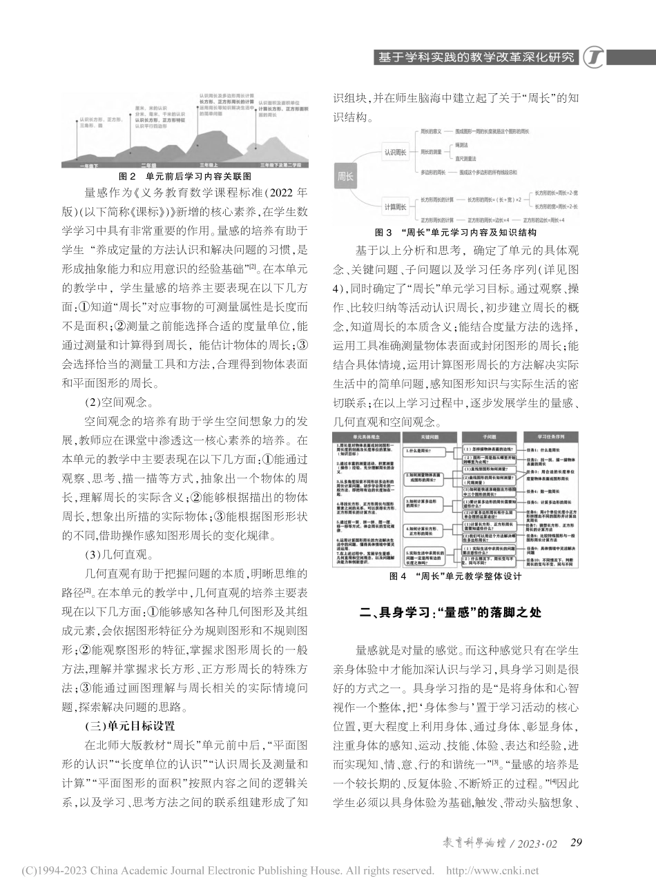 大单元结构化背景下量感的培...年级上册“什么是周长”为例_林丹.pdf_第2页