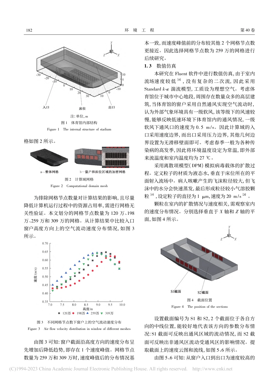 大型室内场所的通风结构优化与病毒扩散规律_栾一刚.pdf_第3页