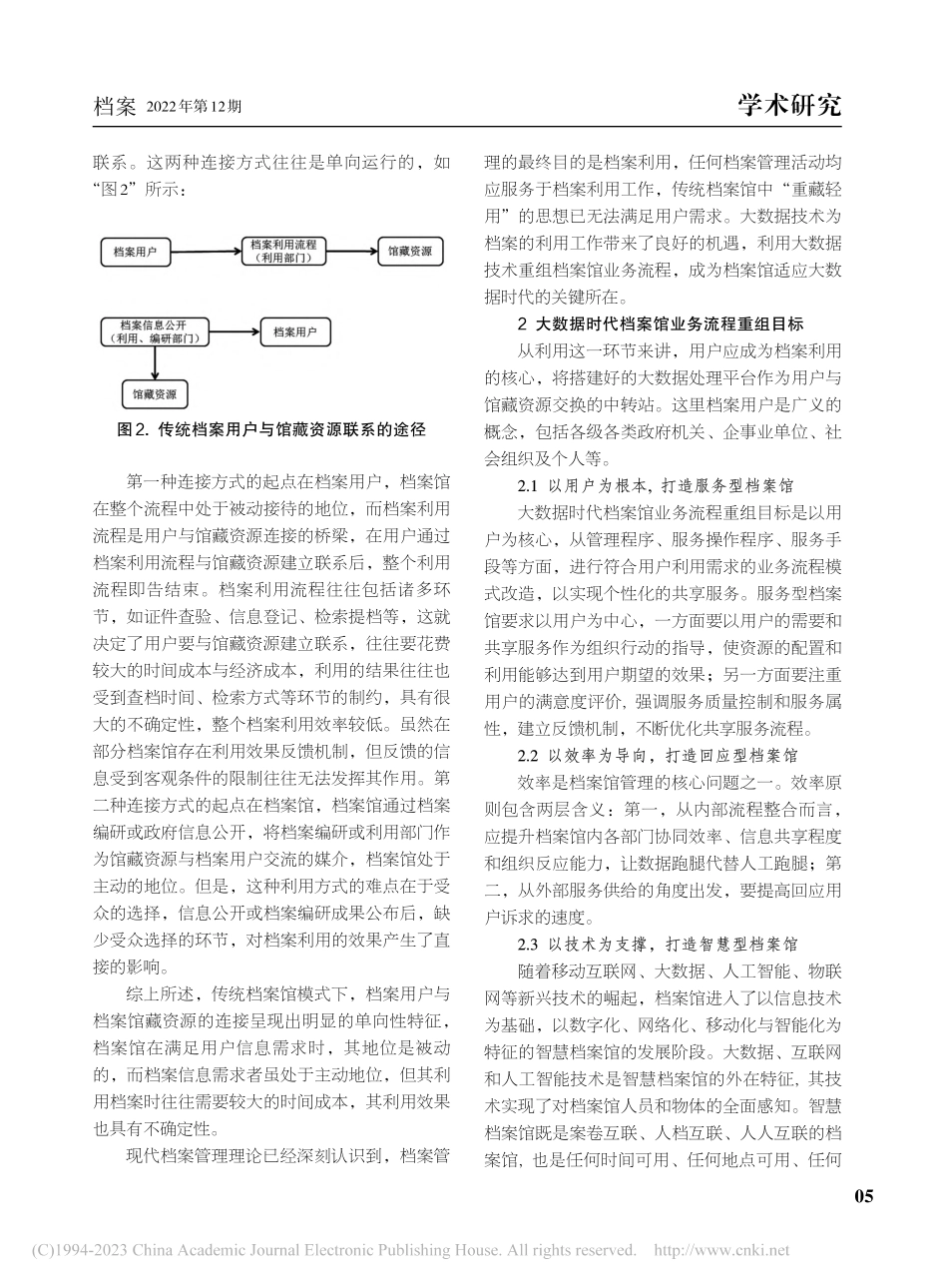 大数据技术视域下档案馆业务流程重组及实现路径_李顺东.pdf_第2页