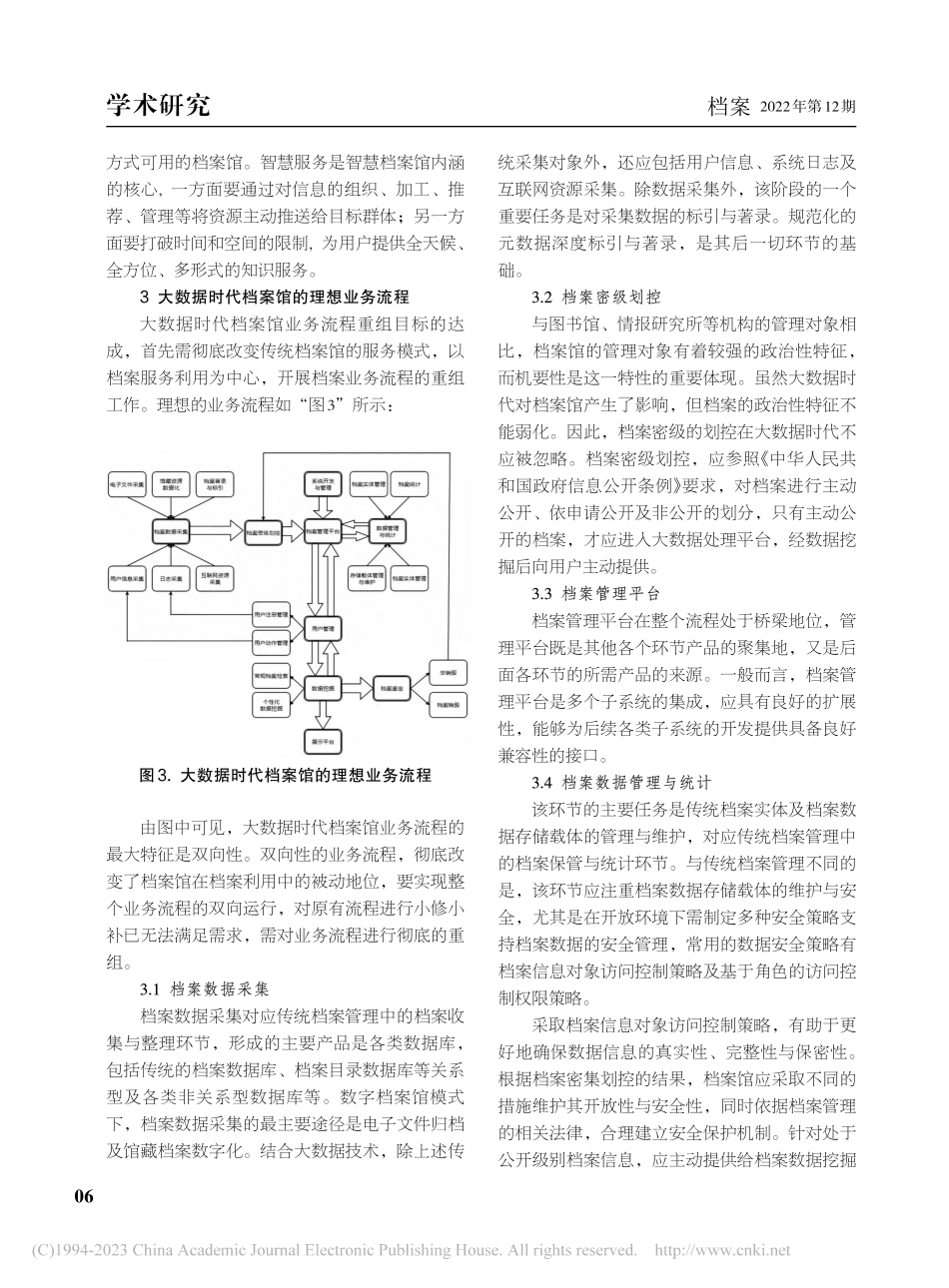 大数据技术视域下档案馆业务流程重组及实现路径_李顺东.pdf_第3页
