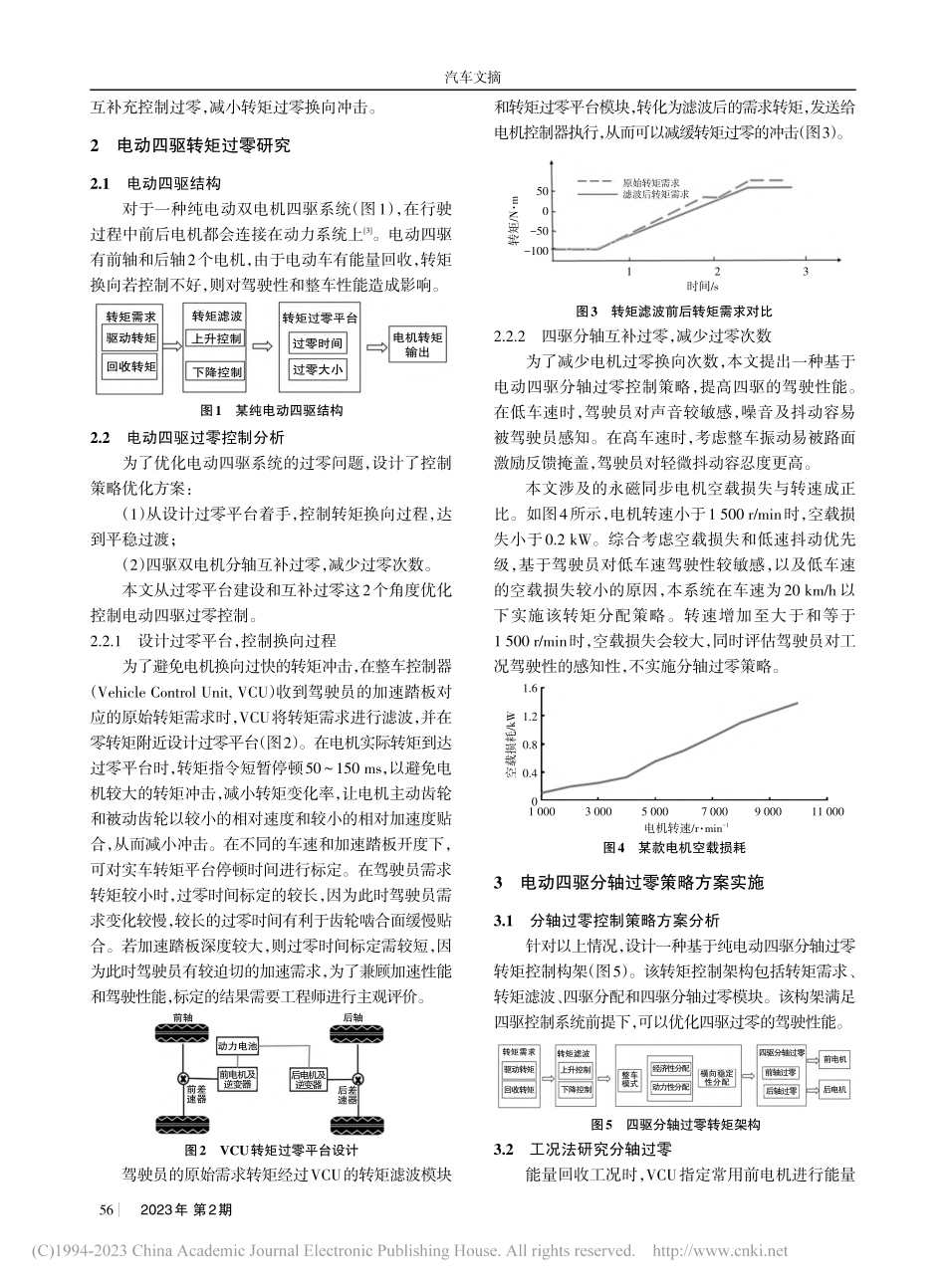 纯电动四驱汽车分轴过零控制策略研究_阳鹏.pdf_第2页