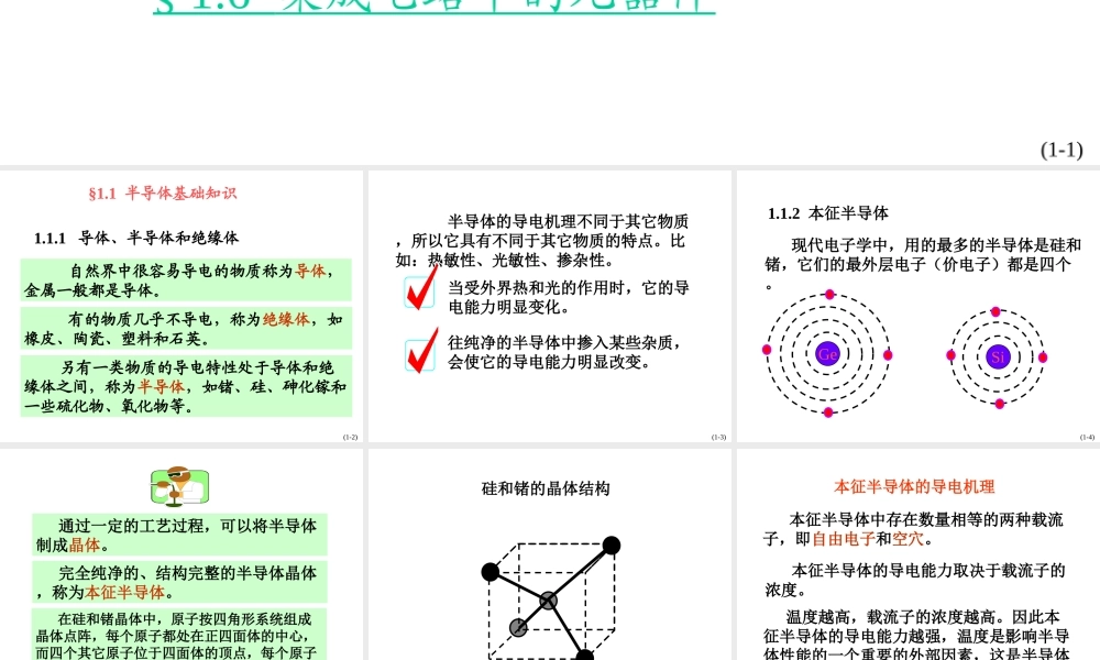 华大半导体181页PPT基础知识培训——常用半导体器件讲解.ppt