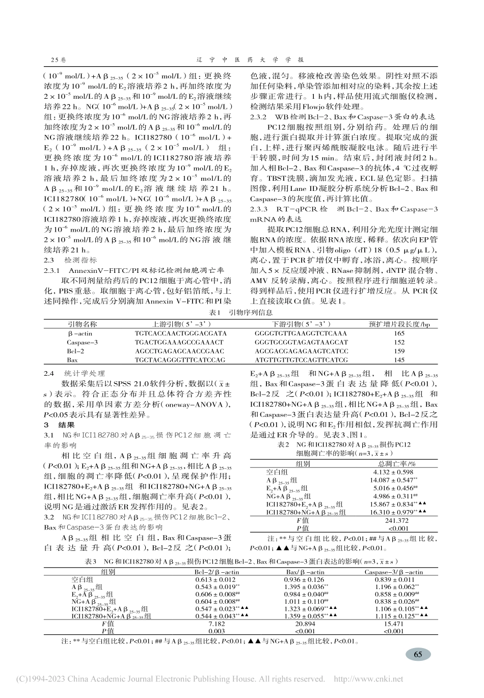雌激素受体介导的柚皮苷抗A...伤PC12细胞凋亡作用研究_王媛.pdf_第3页