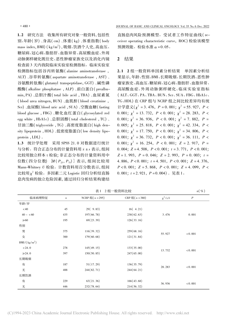 代谢因素与结直肠息肉发病相关性及风险预测模型建立_陈杰.pdf_第3页