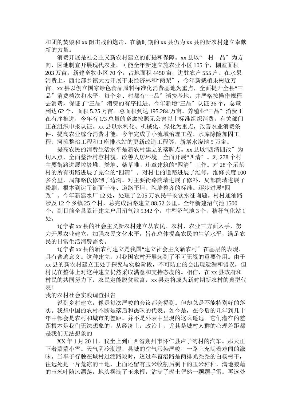 2023年农村社会实践调查报告范文4篇参考.docx_第2页