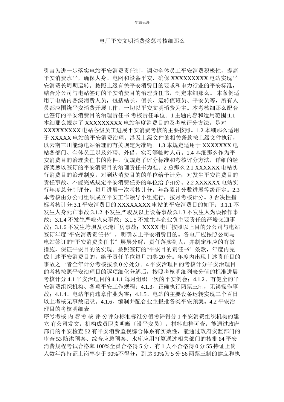 2023年电厂安全文明生产奖惩考核细则范文.docx_第1页