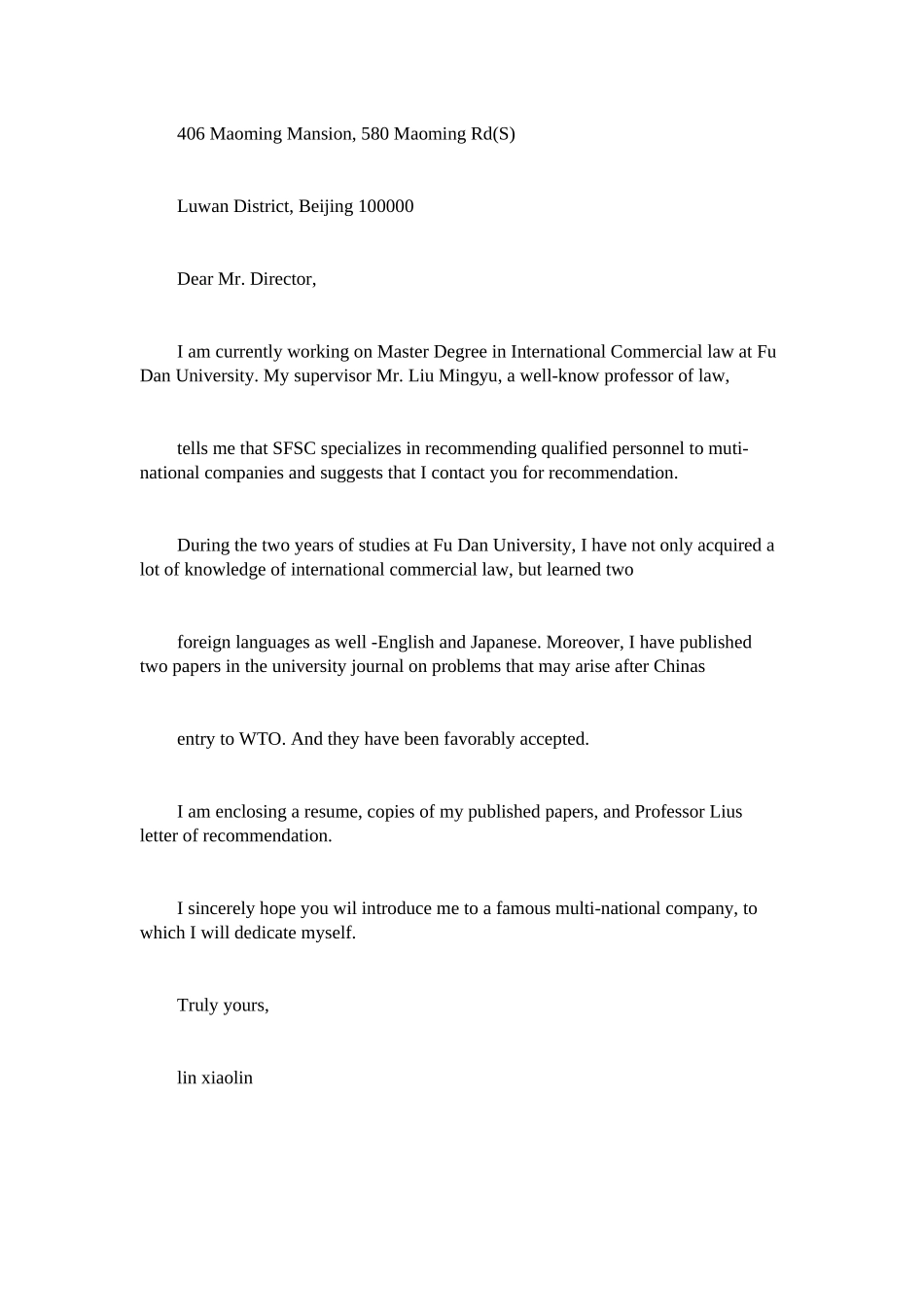 2023年研究生ۥ英文介绍信范文.docx_第2页